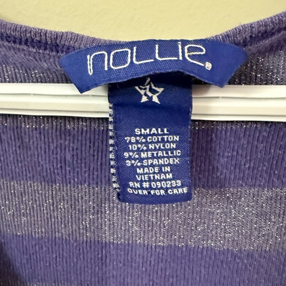 Fitted Purple and Gray Sleeveless Tank Top - Picture 4 of 5